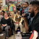 With Panama Jackson at Politics & Prose in Washington, D.C. I think I’m answering a question about bacon.